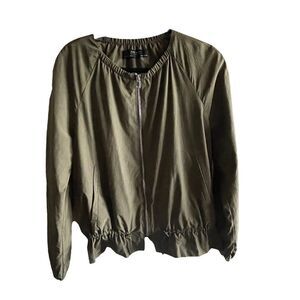 Zara Basic ~ Women’s Solid Green Jacket ~ size M